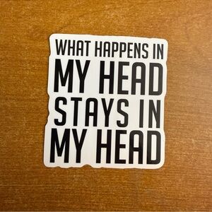 Motivational Black and White Quote Sticker‎